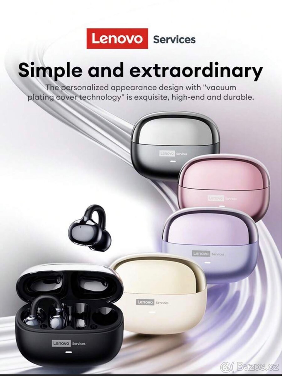 Módní sluchátka Lenovo s mašlí. - 5