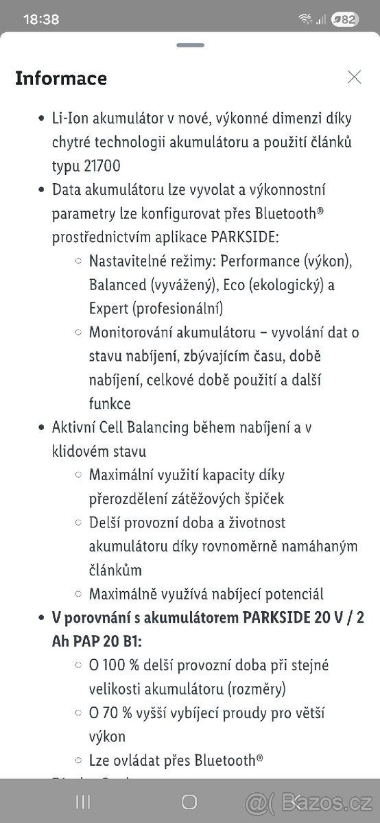 PARKSIDE PERFORMANCE® Smart akumulátor 12 Ah PAPP 2012 A1 - 5