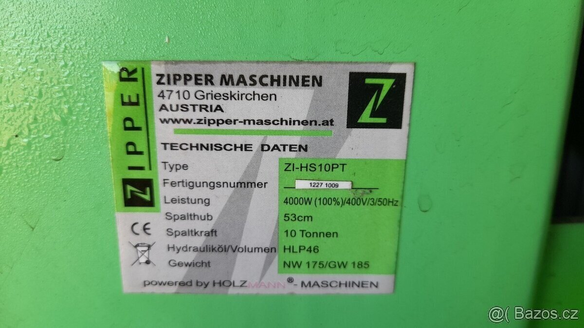 Štípačka na dřevo Zipper 10 T - 5