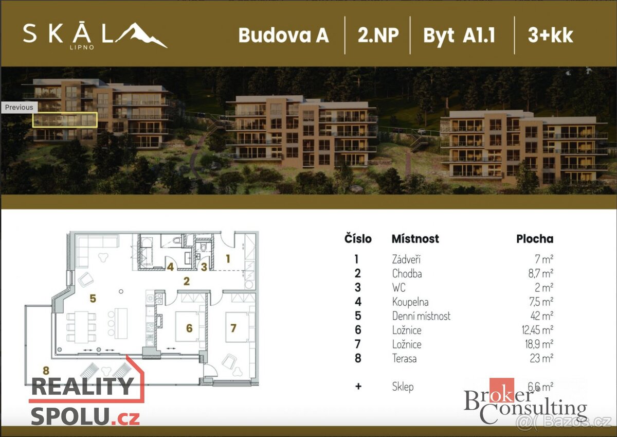 Prodej, byty/3+kk, 132 m2, 38278 Lipno nad Vltavou, Český Kr - 5