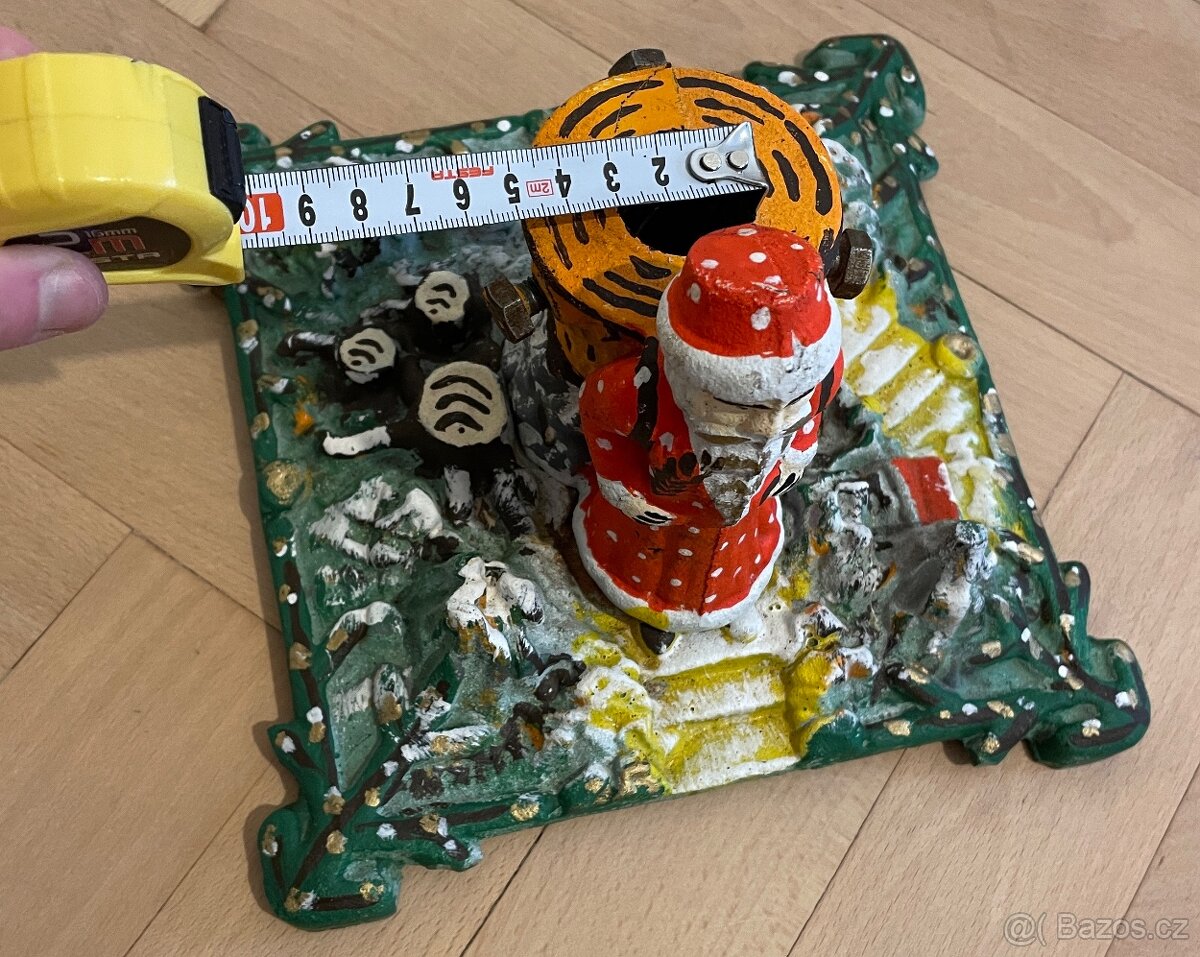 Retro litinový stojánek na stromeček - 5