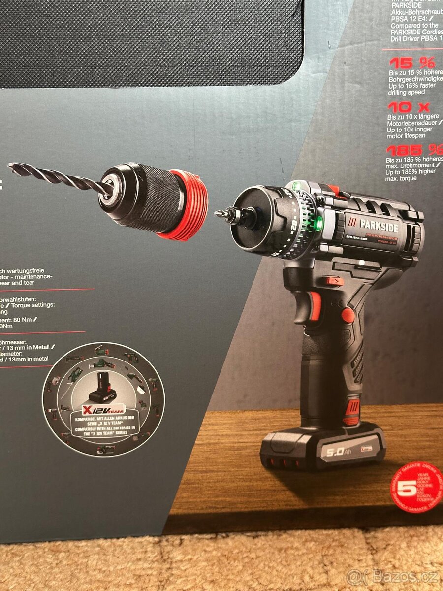 SADA: Aku vrtačka Parkside Performance - 5