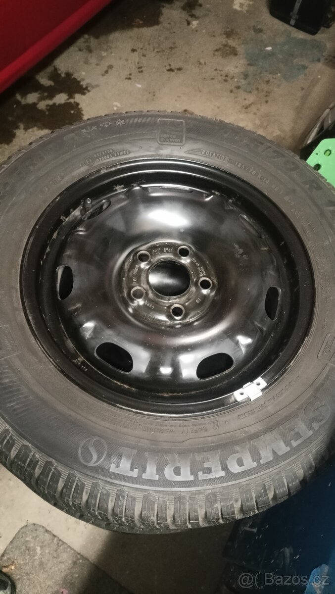 Zimní pneu 185/70 R14 s disky 5x100 - 5