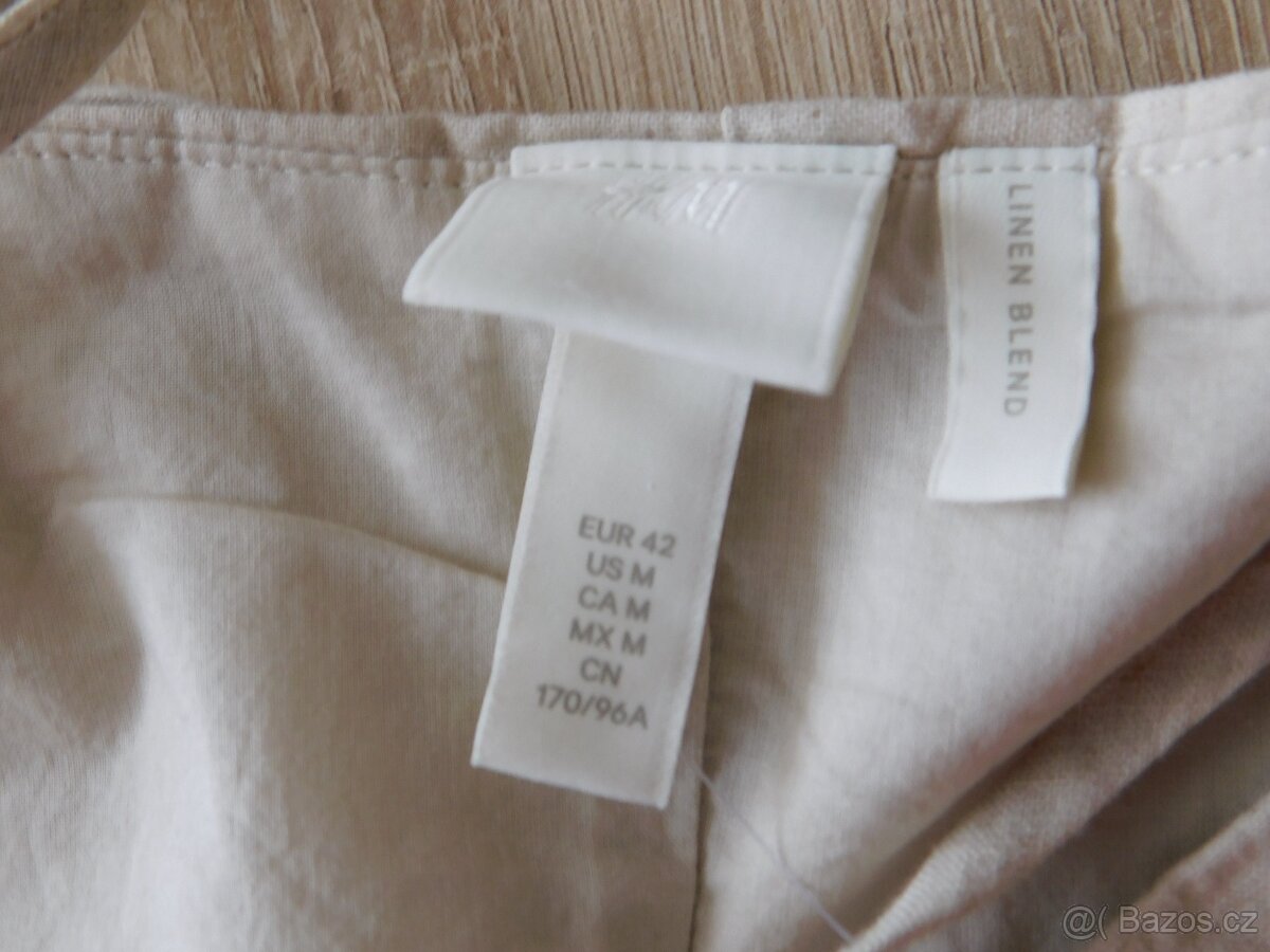 Dámské lněné šaty s bavlnou-Nové-vel.M - 5