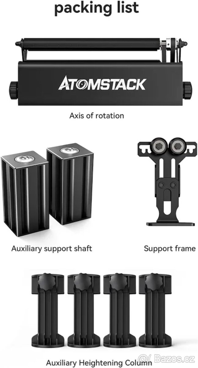 Rotační válec pro laserovou gravírku ATOMSTACK R3 Pro - 5