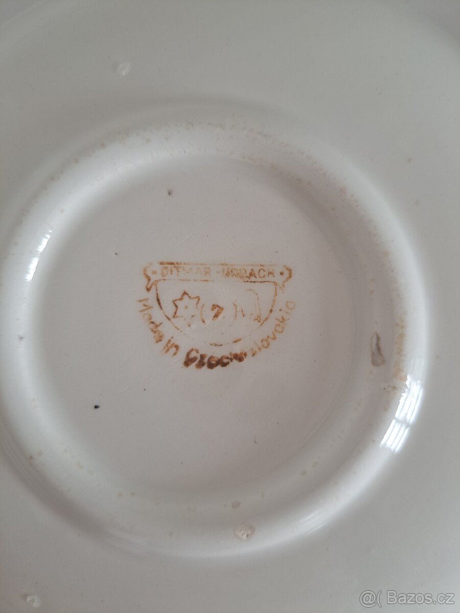 Dva porcelánové podšálky Ditmar Urbach Znojmo - 5