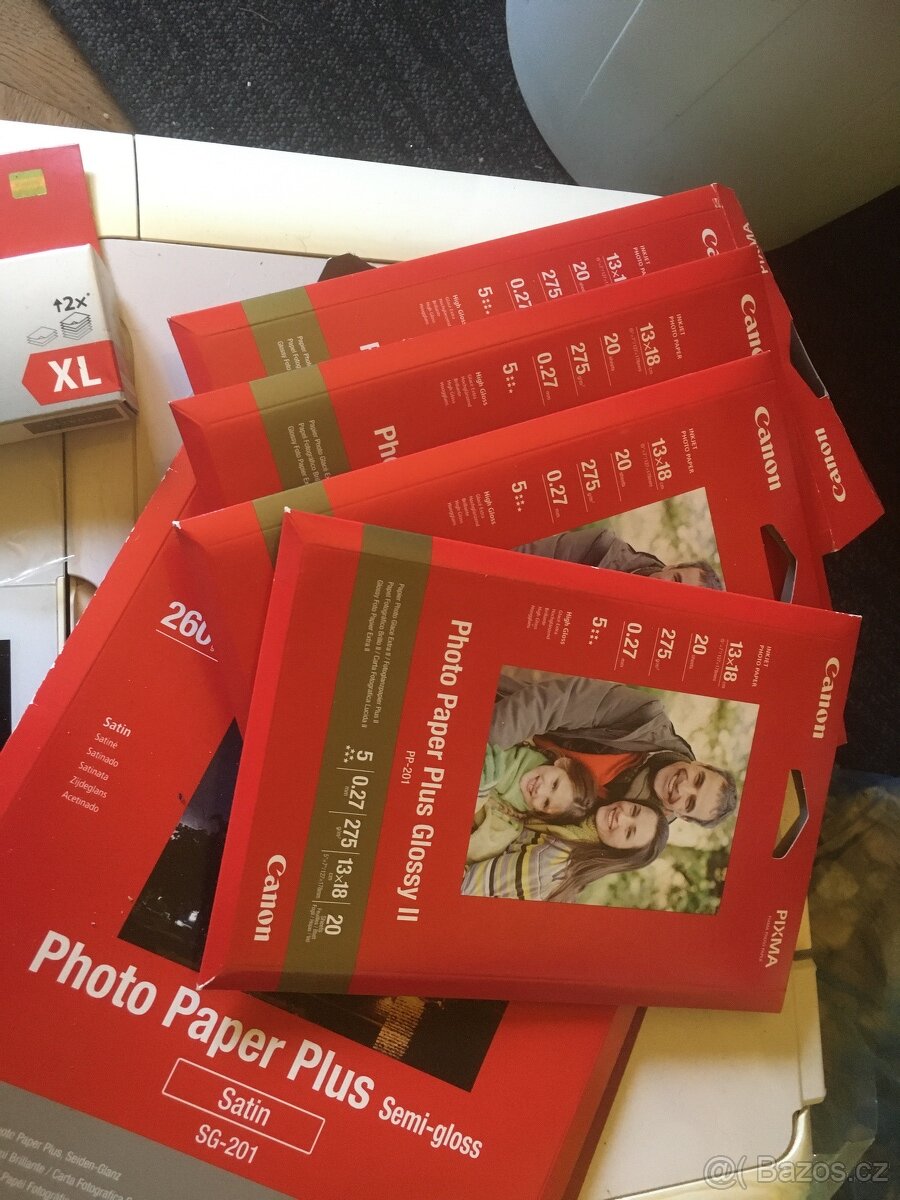 Fototiskarna Canon Pixma MG7550 + fotopapíry v ceně 2500 - 5