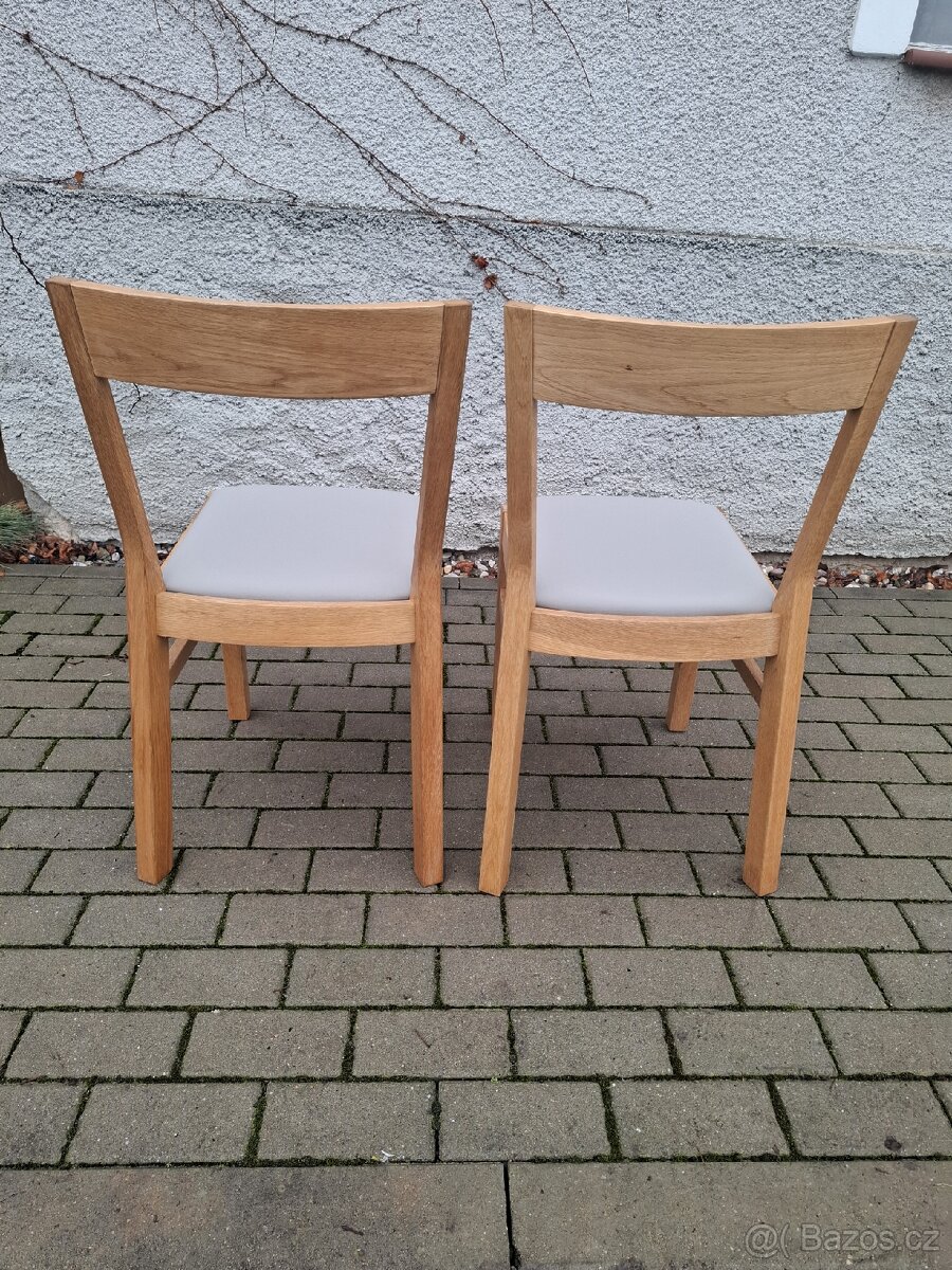 2 židle dubové - 5