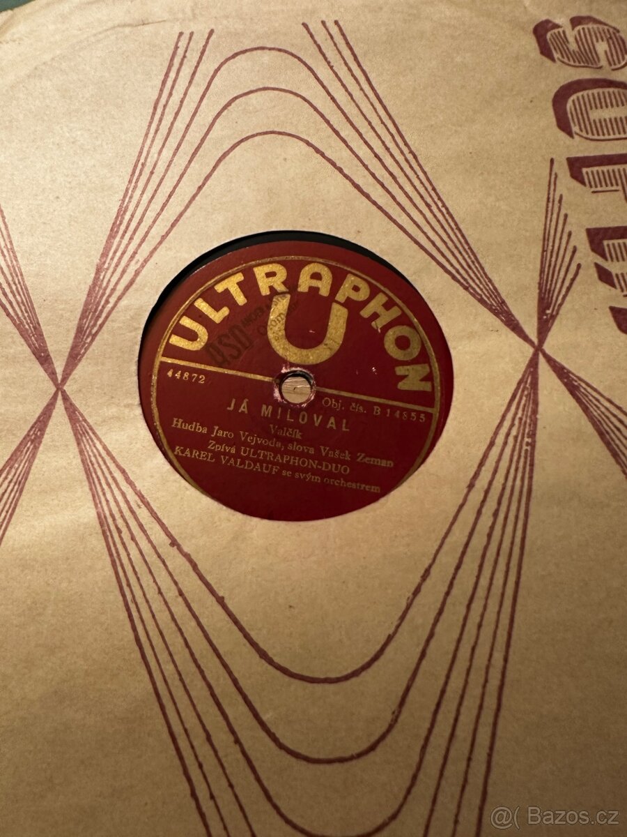 Staré šelakové gamofonové desky - 71 ks - 5