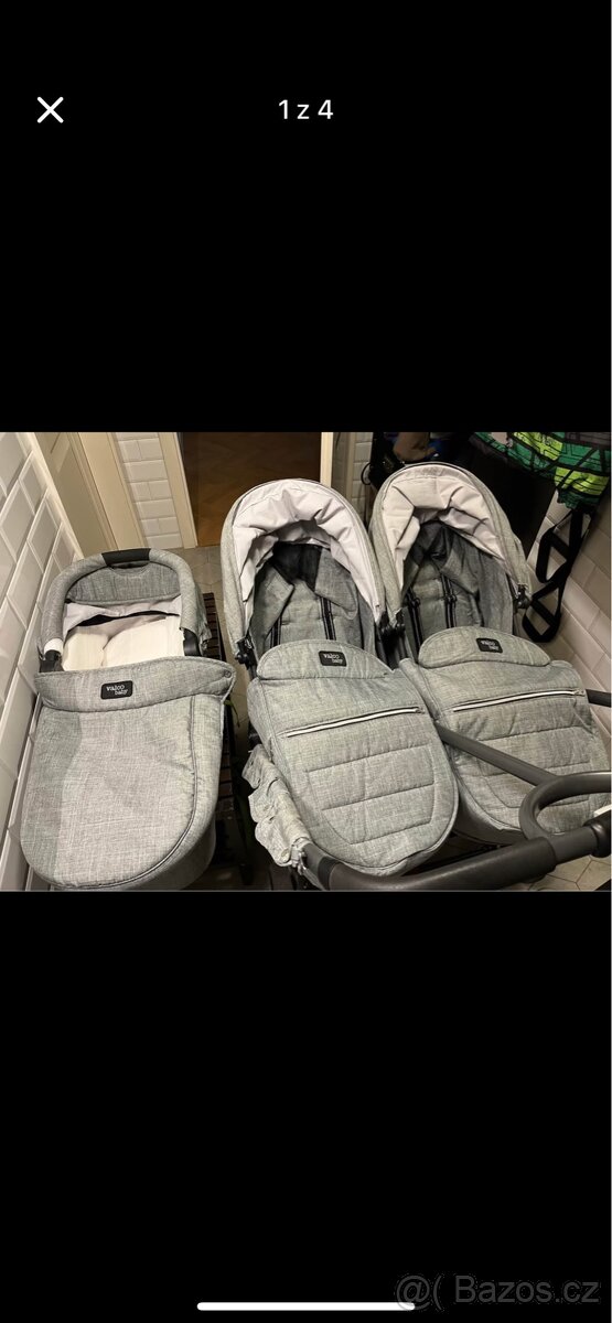 Kočárek pro dvě děti Valco Snap Dul - 5