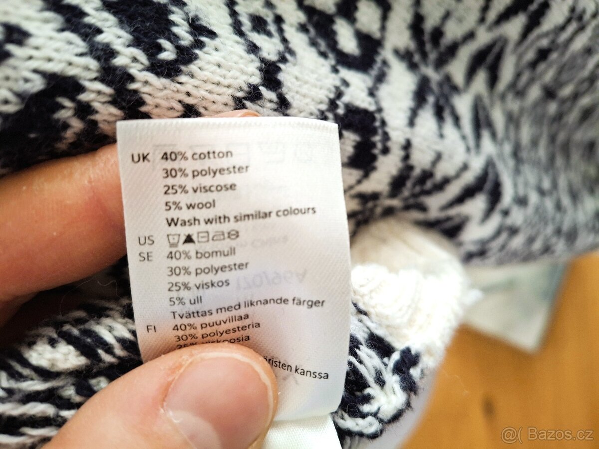 Párkrát oblečený dámský nádherný svetr LINDEX M 38 - 5