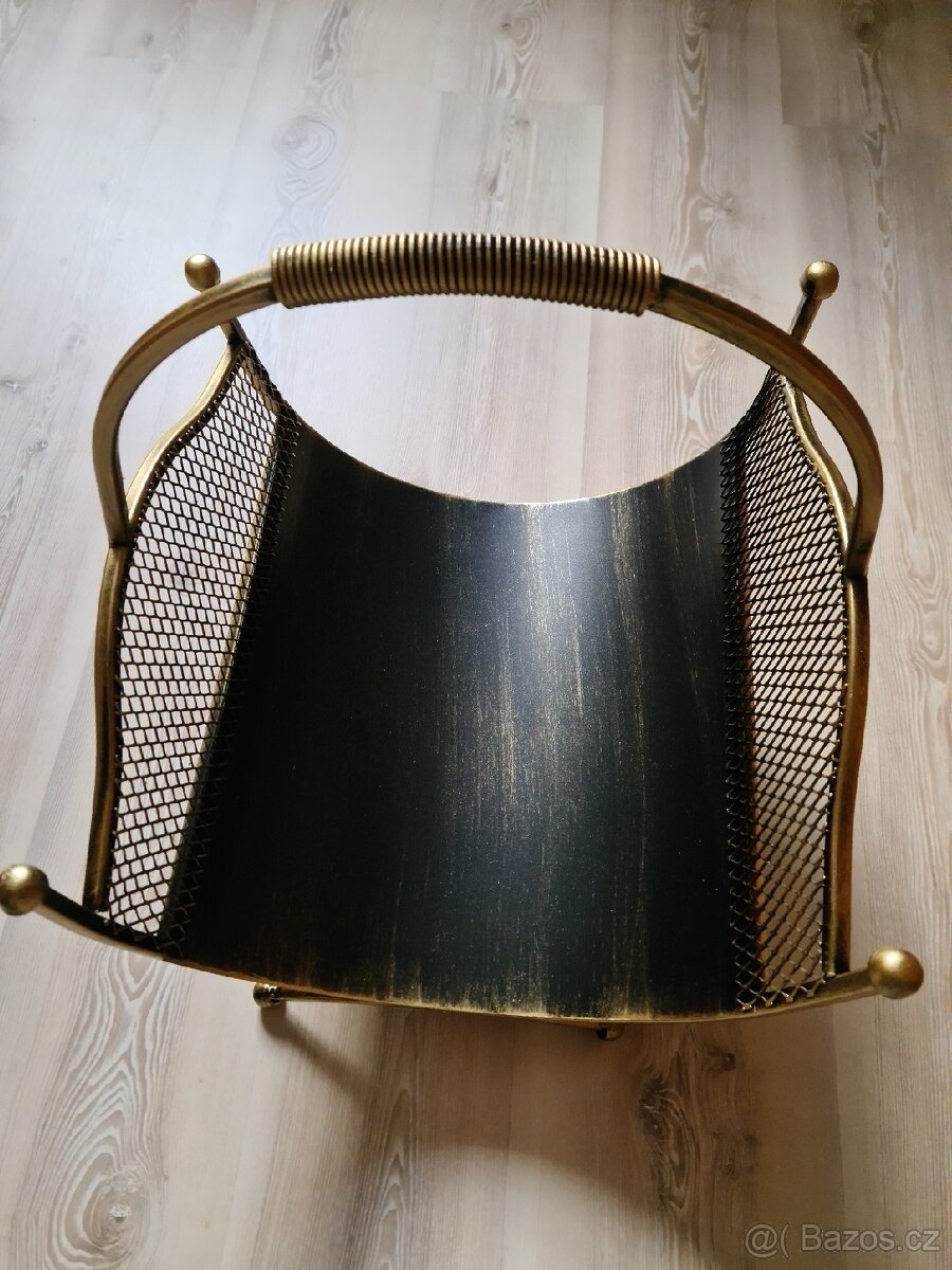 Kovaný koš na dřevo - 5