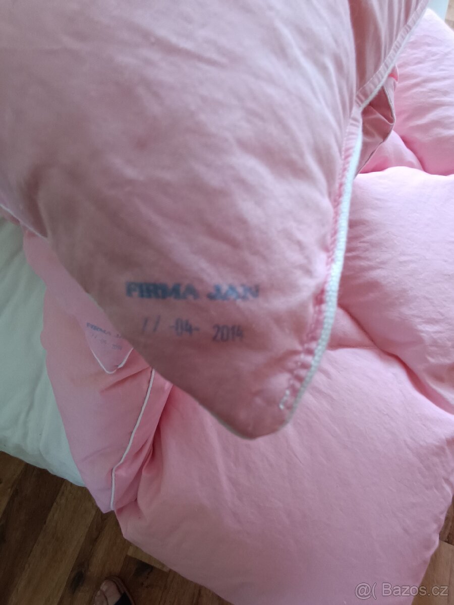 Péřový polštář a přikrývka do postýlky - 5