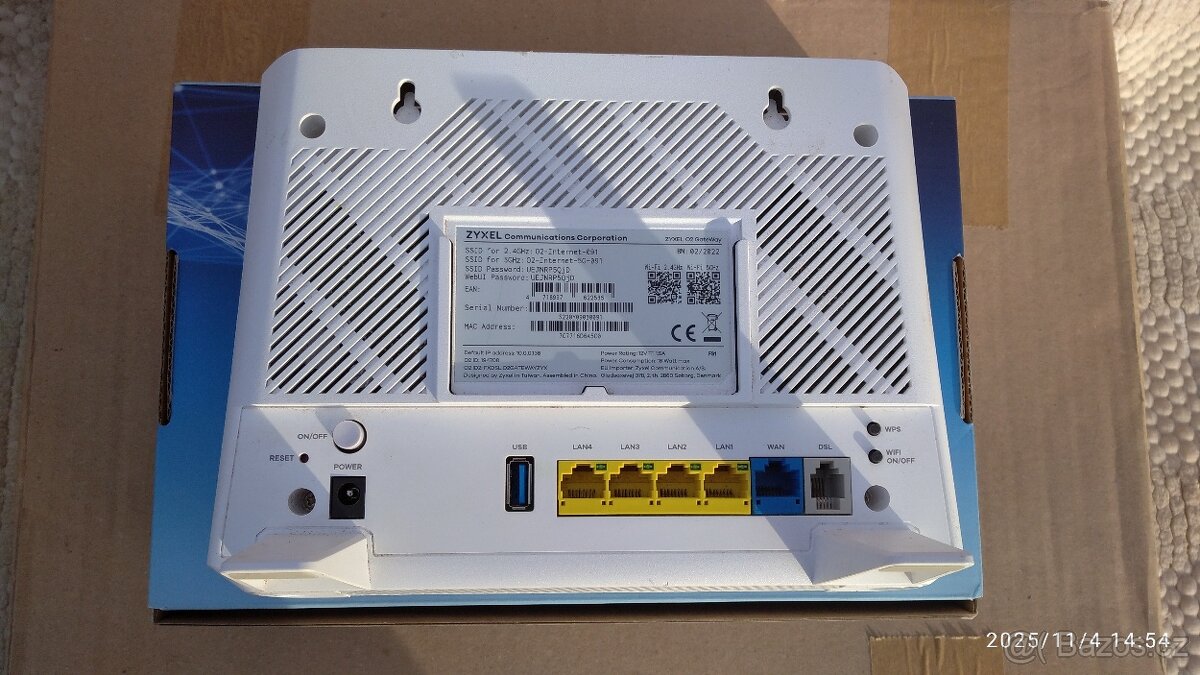 Modem pro pevný internet ZYXEL O2 GateWay - 5