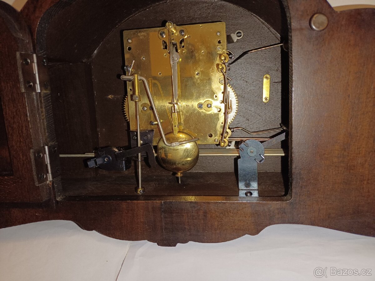 Junghans hodiny starožitný krbové stolní - 5