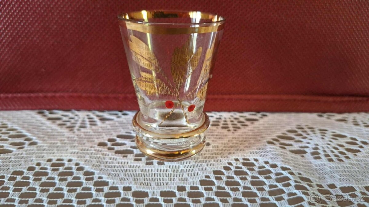 STARÉ SKLO - soubor 4 kusů - 5