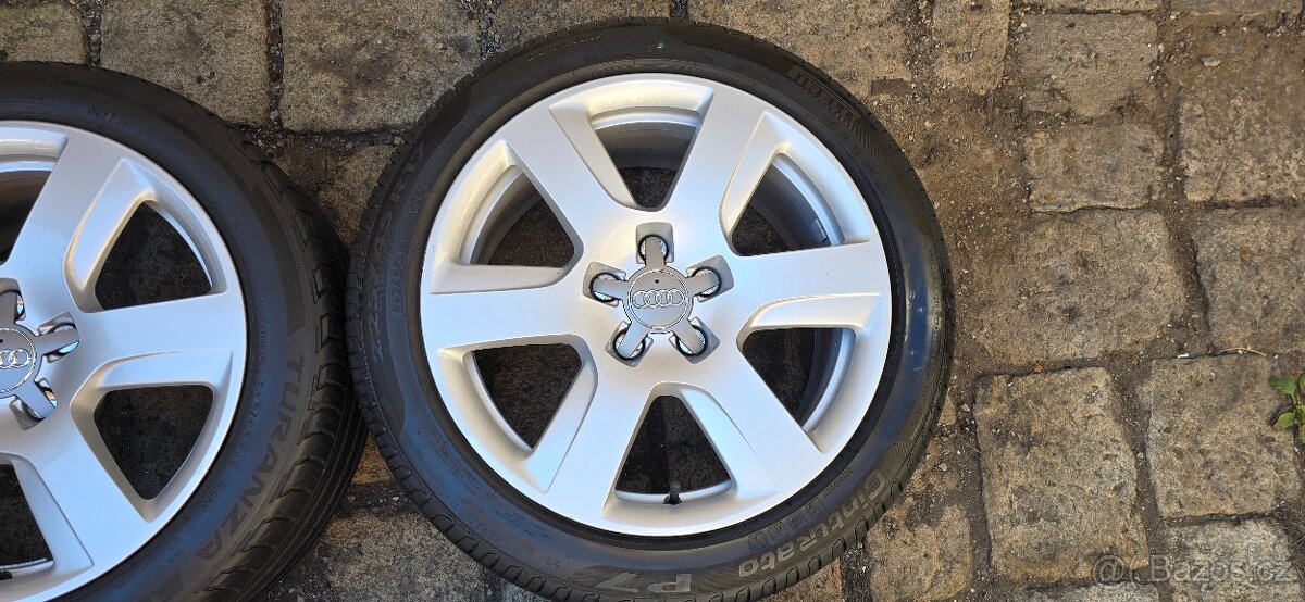 Disky Audi A6 4G 17", 5x112, letní pneu 225/45/17 - pošlu - 5