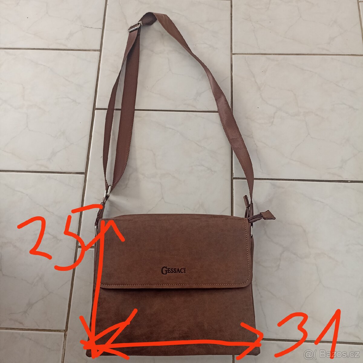 Kožená kabela Gessaci unisex - 5