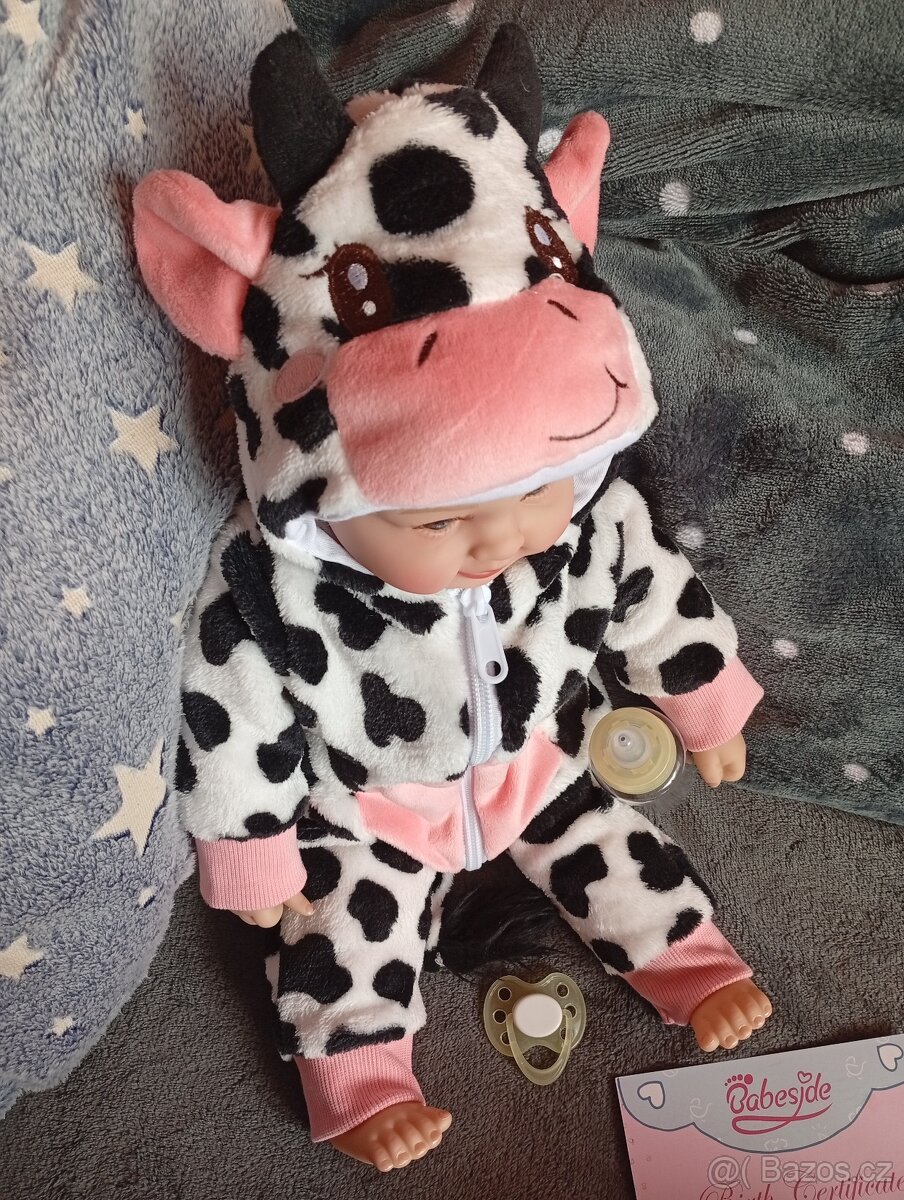 Realistická Reborn panenka kravička - 5