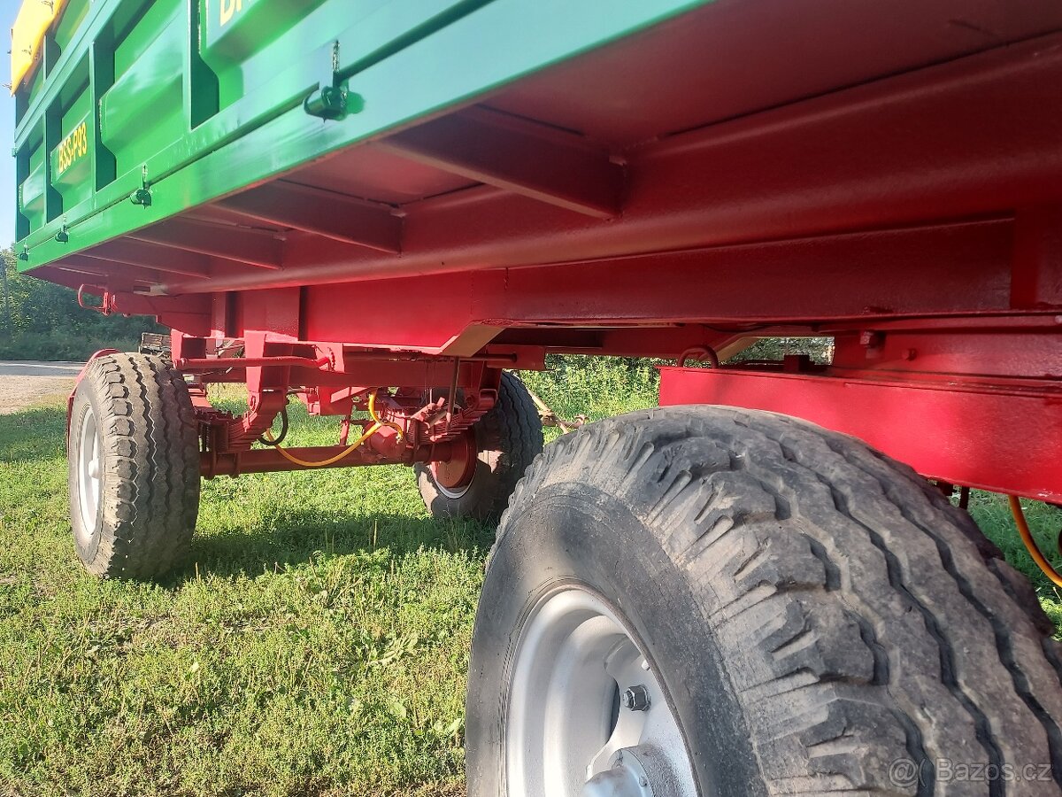 Prodám přívěs za traktor BSS P93 Autovlek 9t vlek vlečka - 5