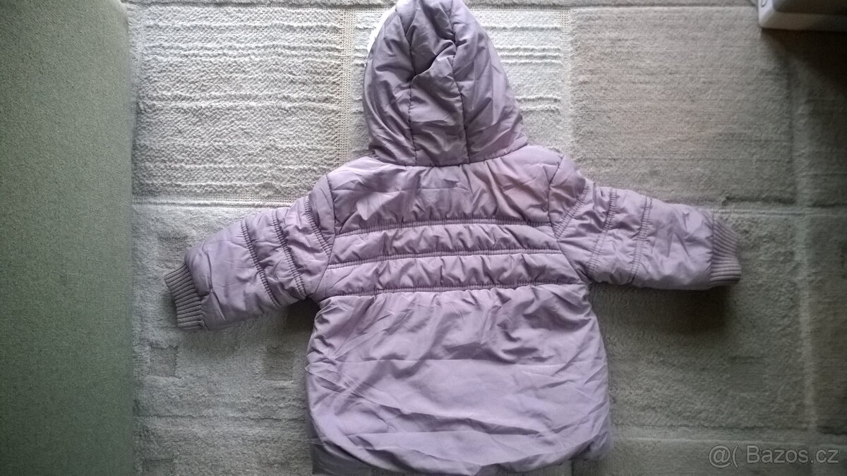 Starorůžová zimní bunda/kabátek Next vel. 80-86 - 5