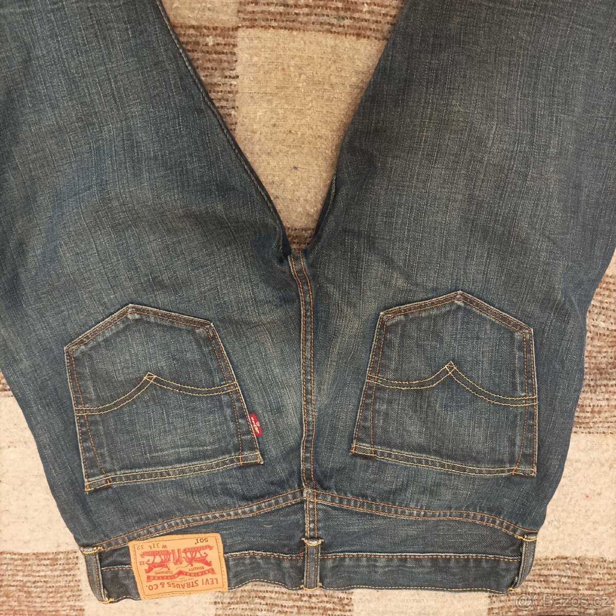 Levi's 501 originální vel 31 /32 pas 78 cm - 5
