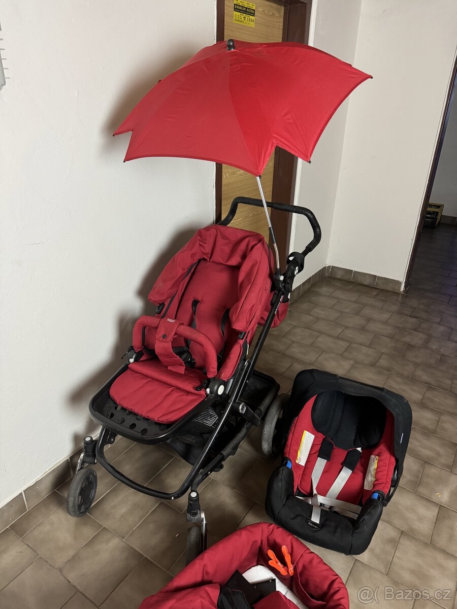 Britax GO 3kombinace s doplňky Flame Red+iPhoneSE128GB dárek - 5