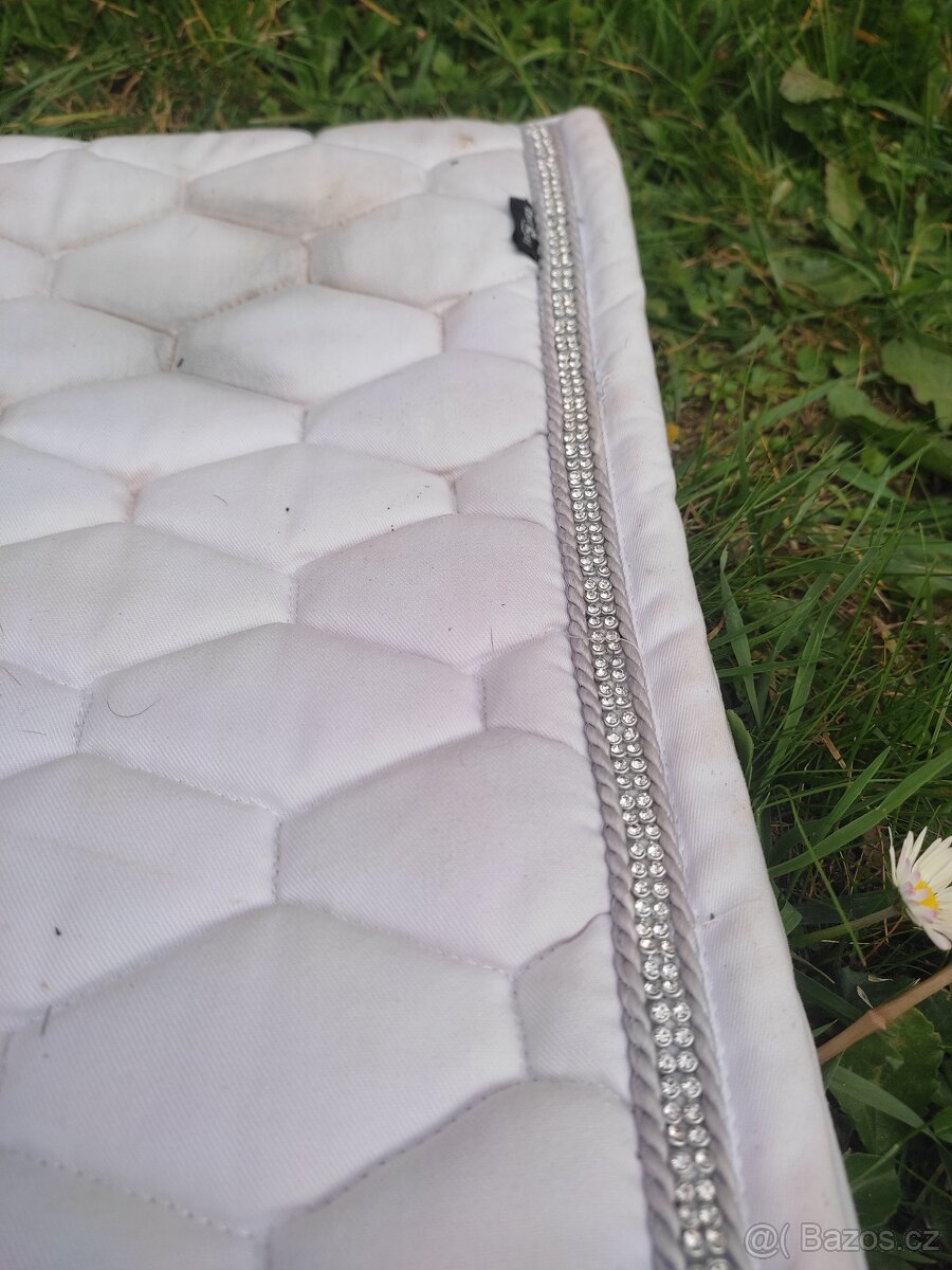 Bílá drezurní dečka a čabraka full - 5