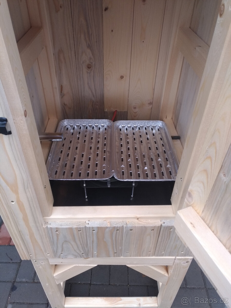 Elektrická dřevěná udírna s DYMBOXEM - 5
