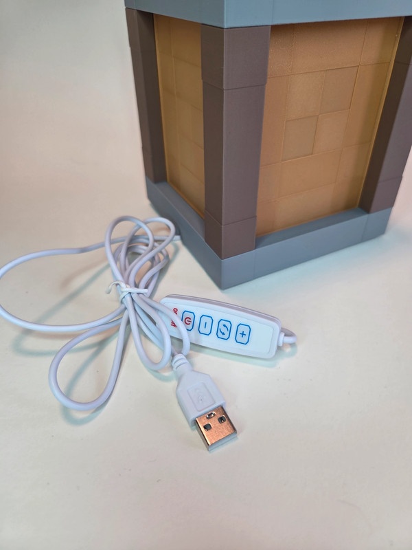 3D tištěná funkční stolní lampička Minecraft Lantern - 5