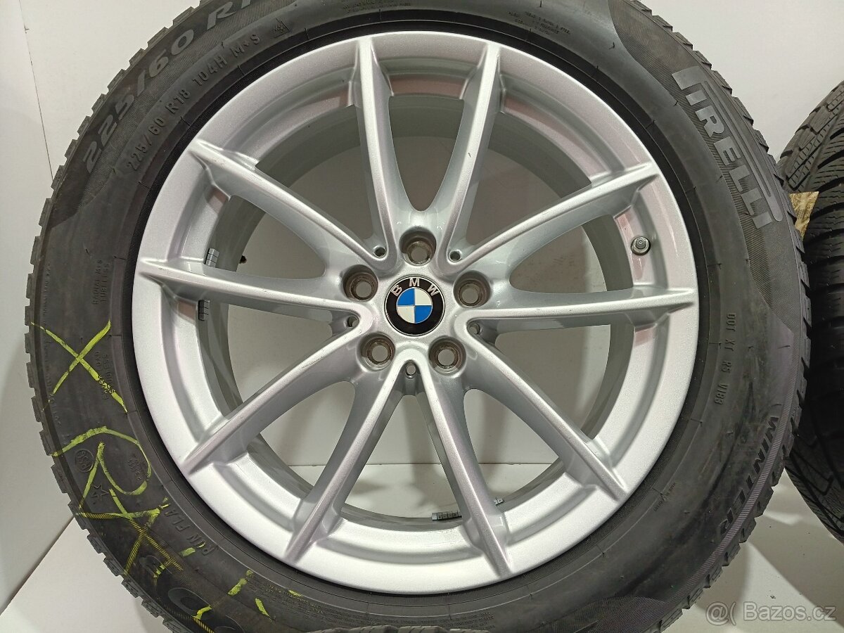 Zimní alu kola BMW 5x112 R18 ET22 pneu 225/60/18 - 5