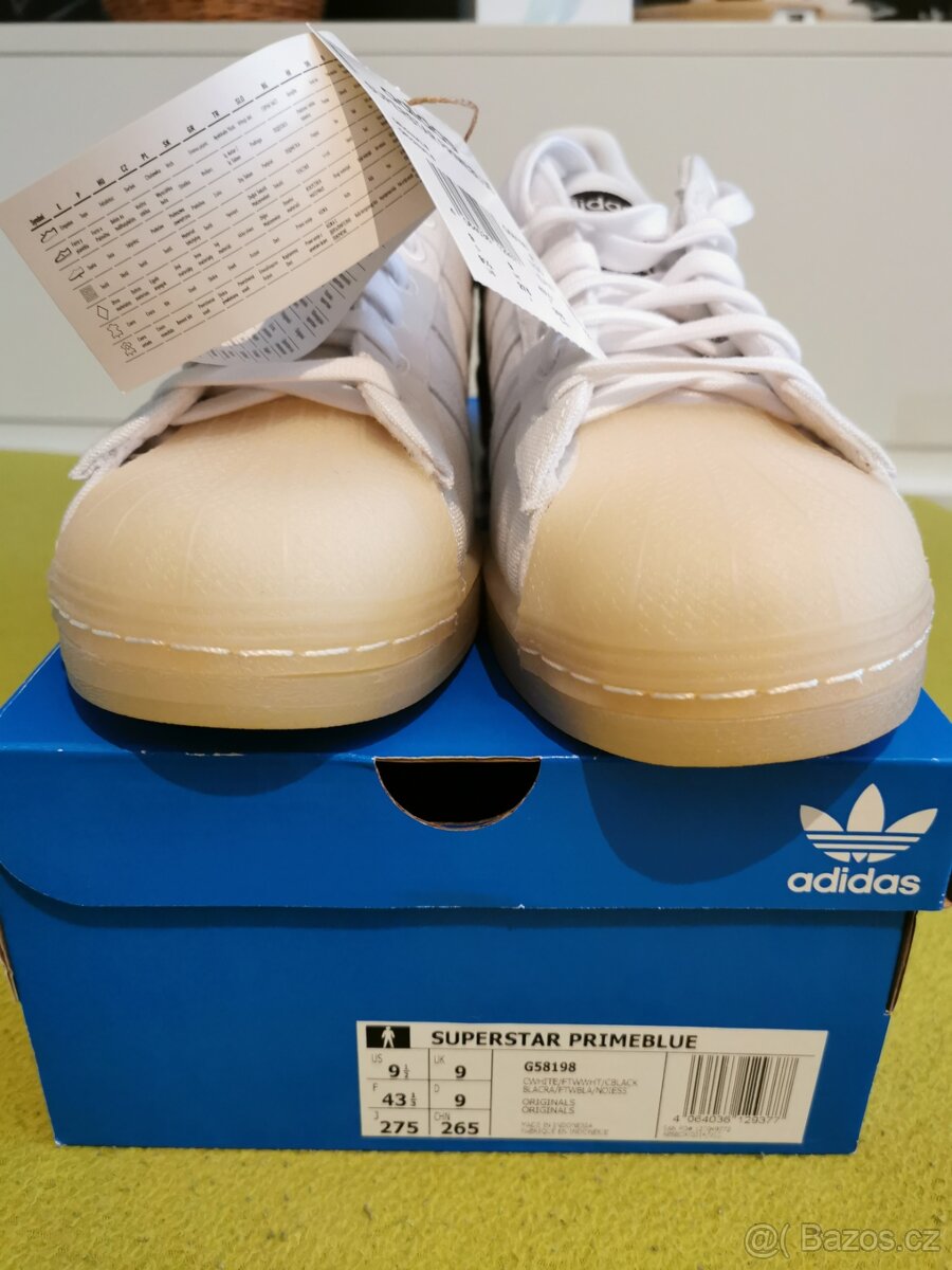 Tenisky Adidas Superstar Primeblue vel. 9 UK - 5