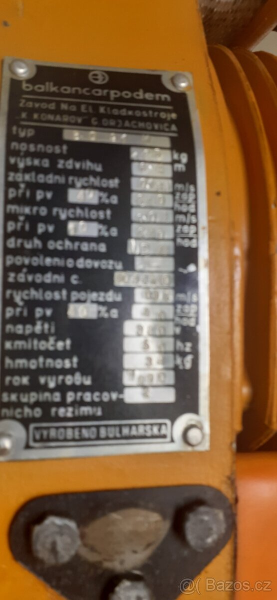 Elektrický kladkostroj - 5