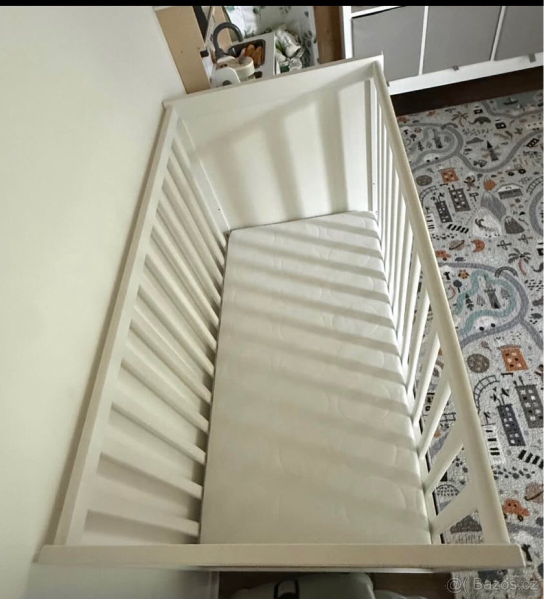 Postýlka IKEA vč. matrace - 5
