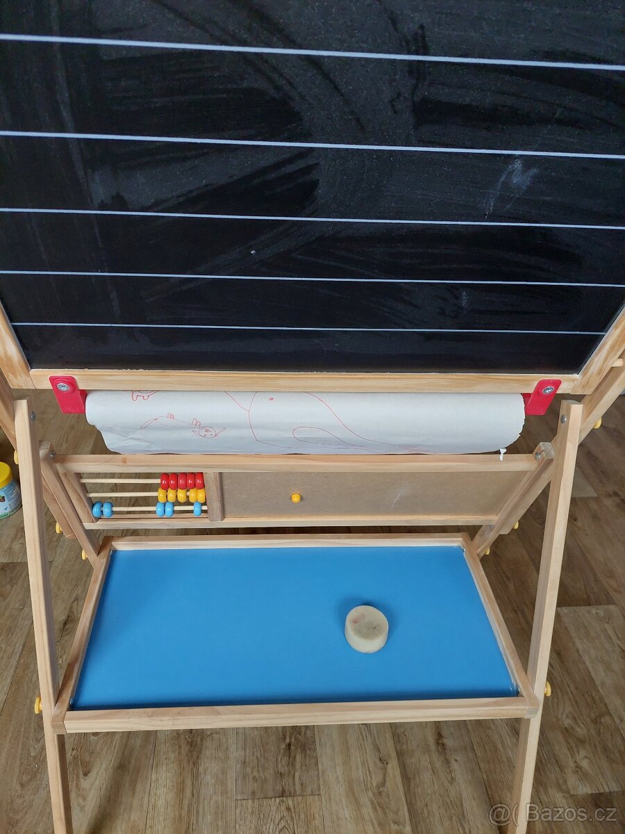 Dětská dřevěná magnetická tabule top stav - 5