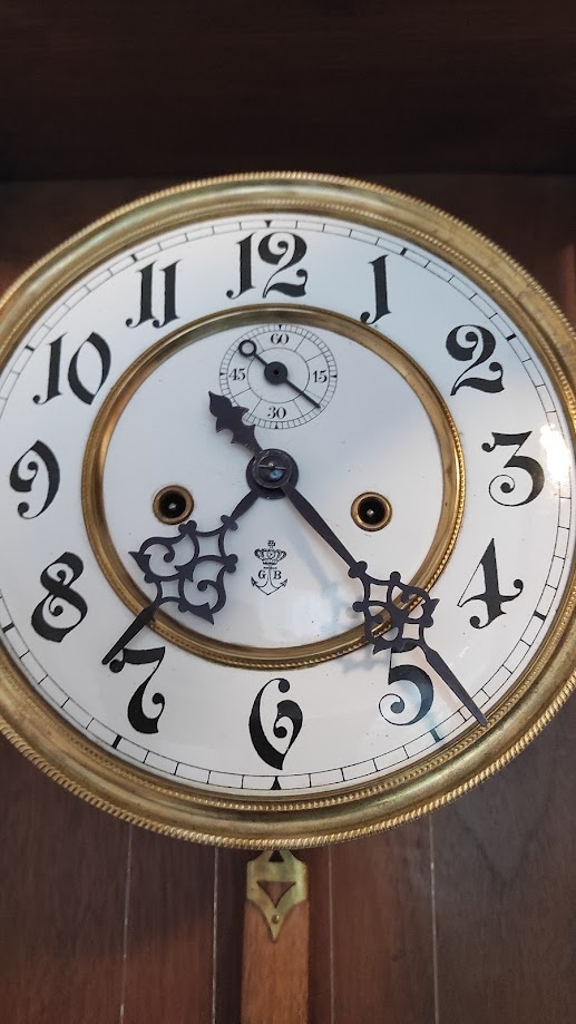 Starožitné závažové hodiny Gustav Becker s vteřinovkou. - 5