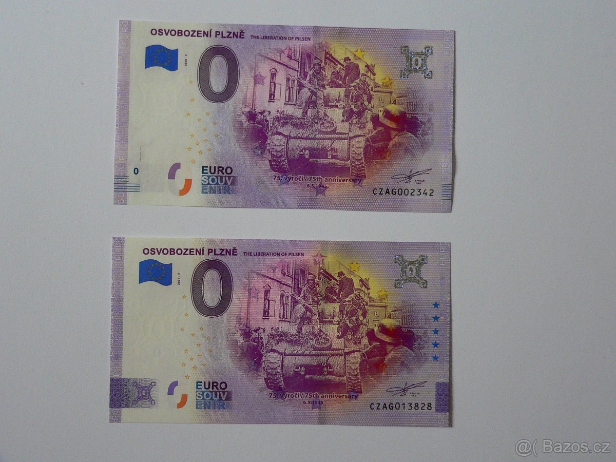 0 Euro souvenir bankovka, velký výběr, prodej či výměna - 5