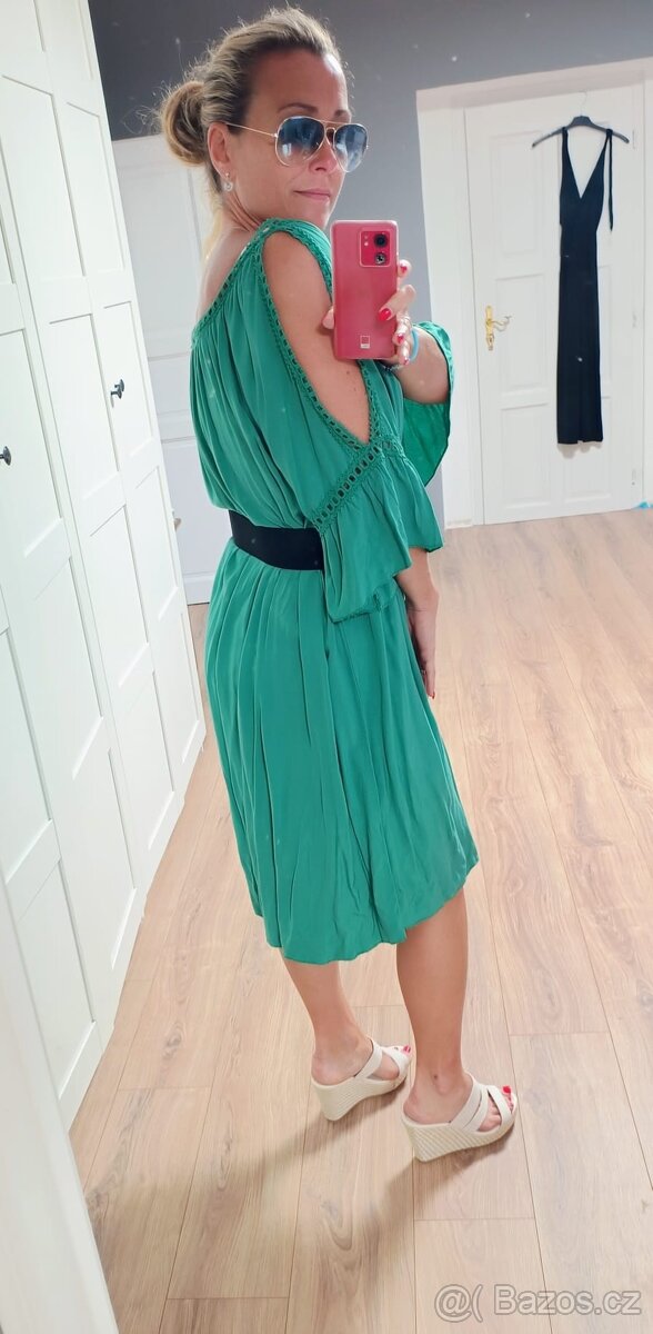 Nové vzdušné šaty uni size L - 5