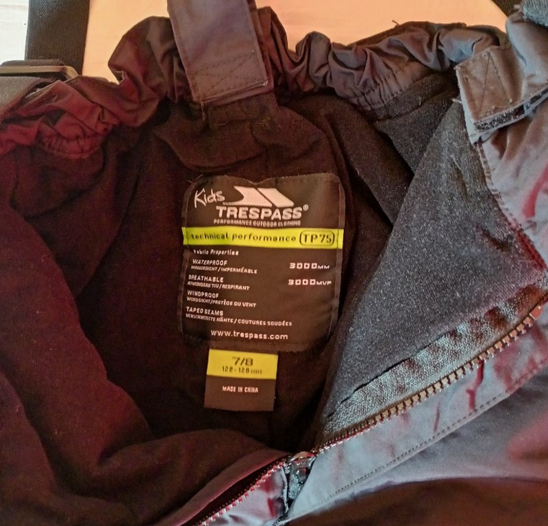 LYŽAŘSKÉ KALHOTY-TRESPASS-7-8 let, 122-128 cm - 5