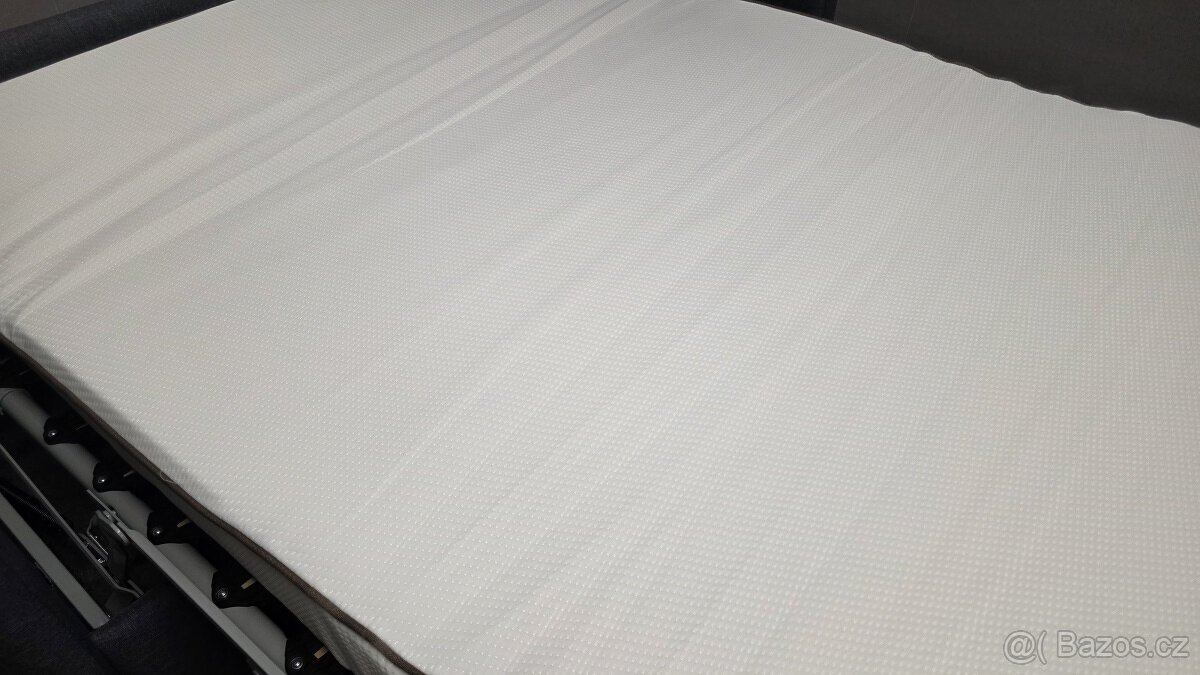 Nový rozkládací gauč s postelí šedá látka - 5