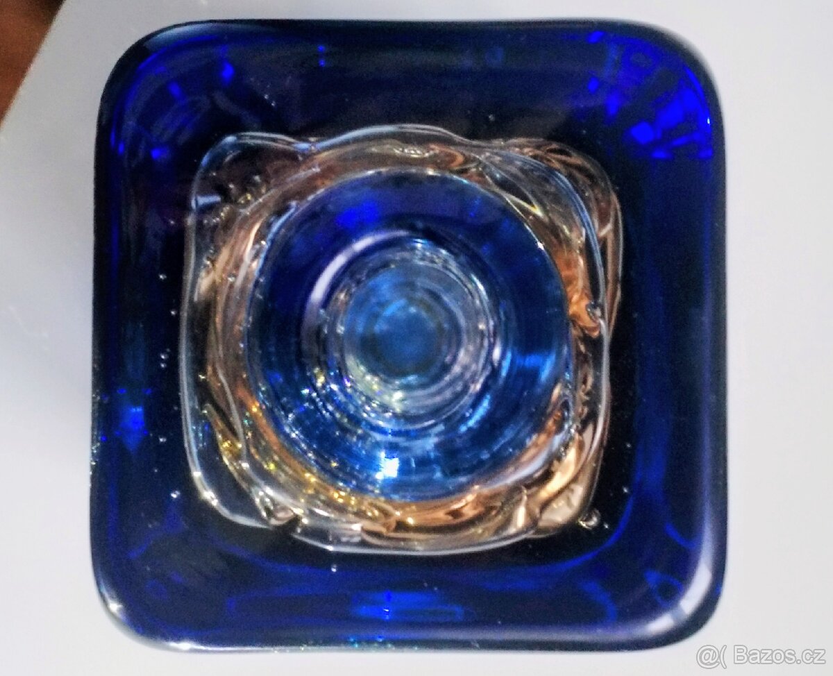 Váza Hutní sklo-František Vízner Škrdlovice vzor 6860/18 - 5