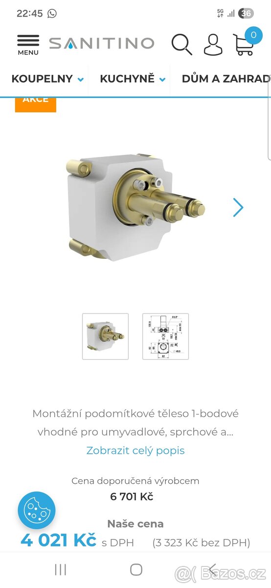 podomítkové těleso laufen simibox 1 point - 5