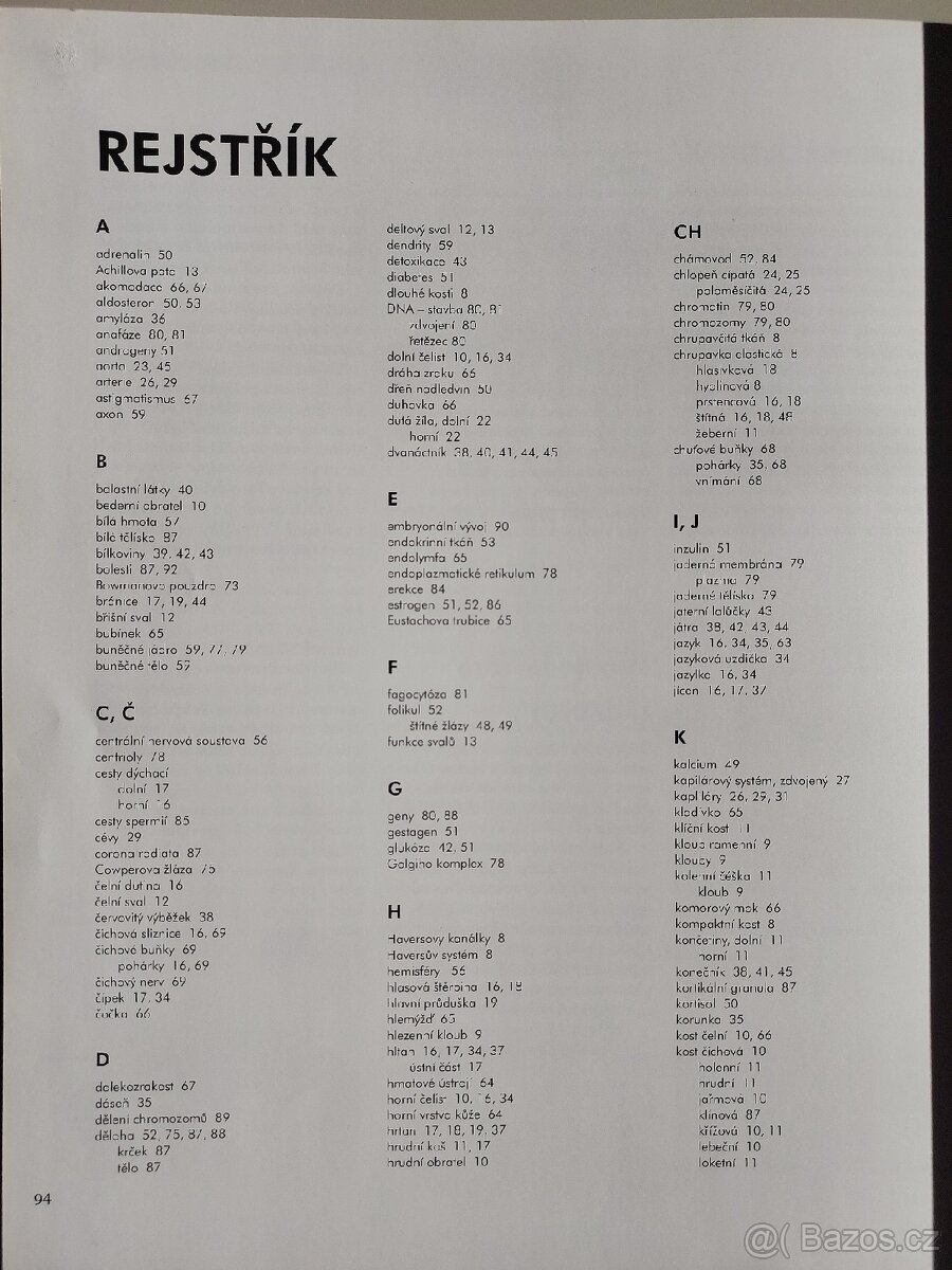 VĚDOMOSTI V KOSTCE – Lidské tělo - 5