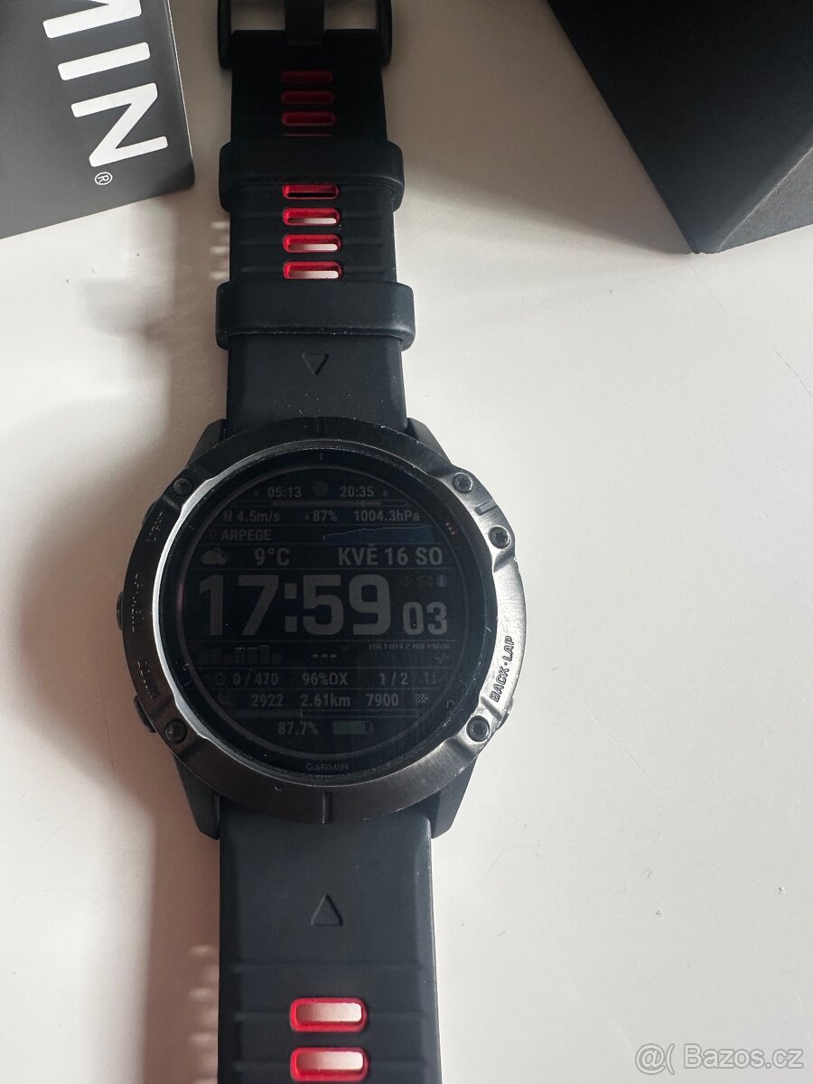 Garmin fenix6X PRO Solar, Titanium Carbon grey - 5