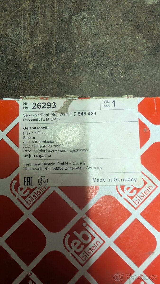 Hardy spojka BMW (nová) - 5