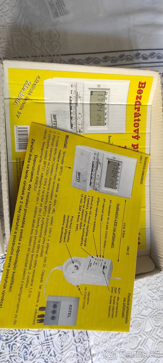 Bezdrátový termostat ELEKTROBOCK BT21 (BPT-21) - 5