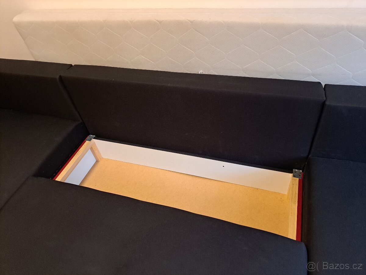 Velká rohová rozkládací sedací souprava - 5