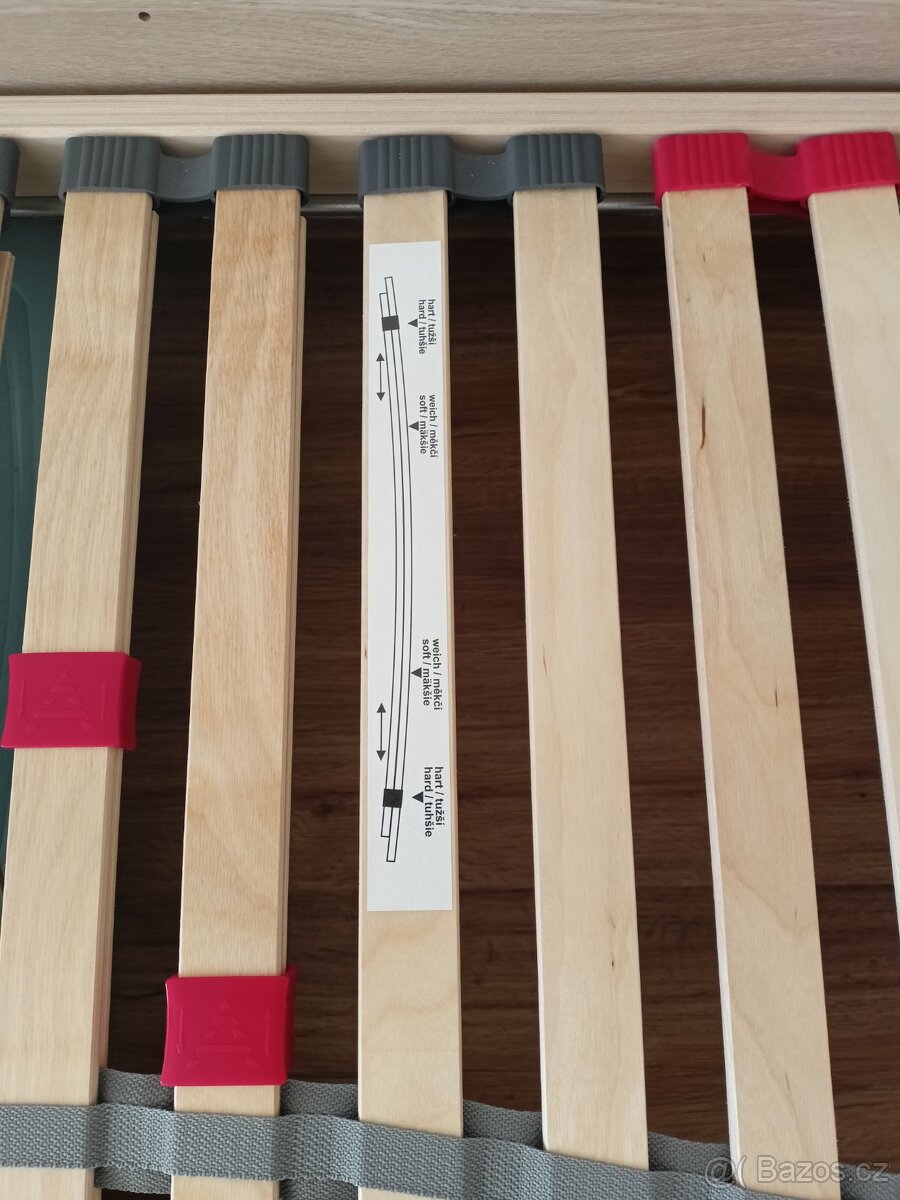 Postel IKEA Malm +rošt+matrace+noční stolek - 5