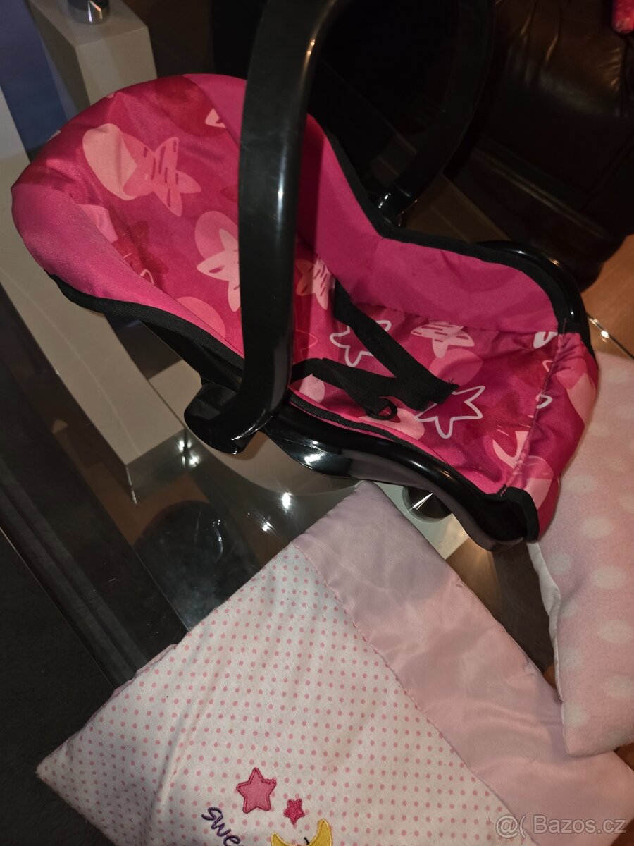 Kočárek pro panenku + autosedačka - 5