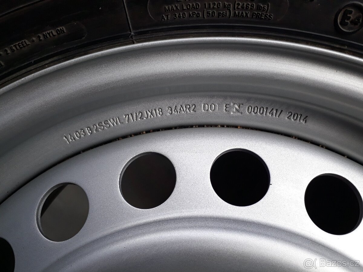 VW AMAROK -- OCELOVÝ DISK - RESERVA -- 18"